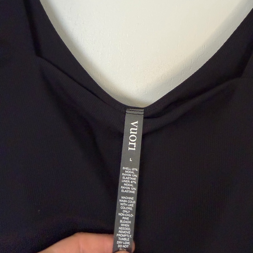 Square neck Vuori ribbed top - Picture 2 of 3